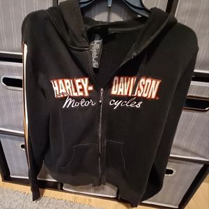 Harley zip up sweatshirt xl
